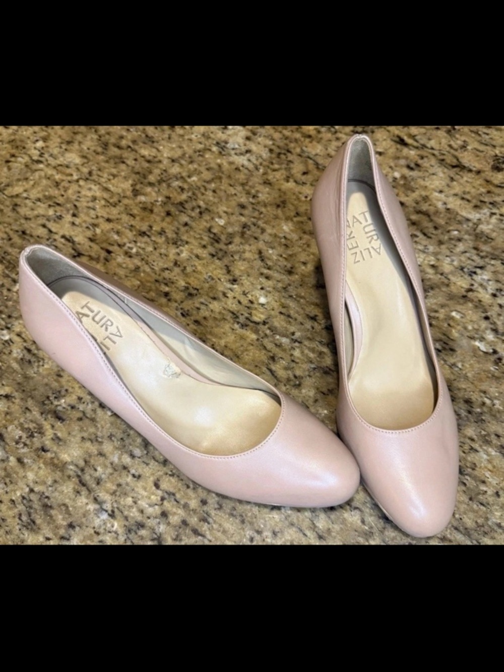 Naturalizer Teresa Leather Pumps – Soft Marble / Nude – Size Women’s 8
